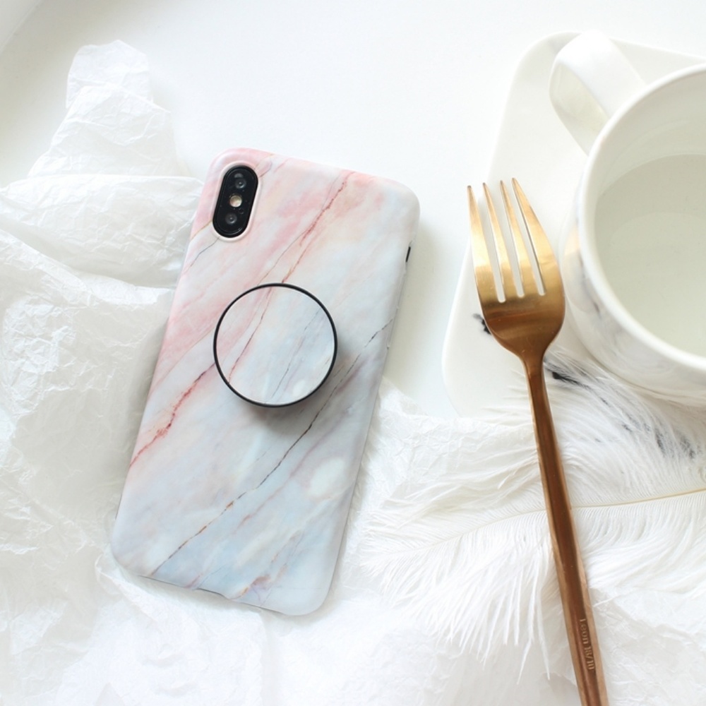 NEW iPhone 11/Pro/Max/XR/XS/7/8 Marble W/ Holder - Picture 2 of 3